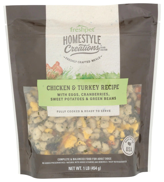 FRESHPET Chicken & Turkey Homestyle Creations Dog Food 16 OZ